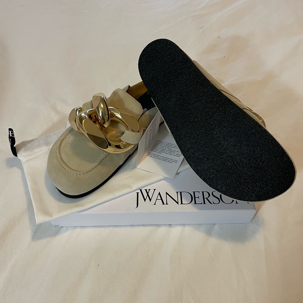 NW Beige Chain Slippers - Picture 2 of 4